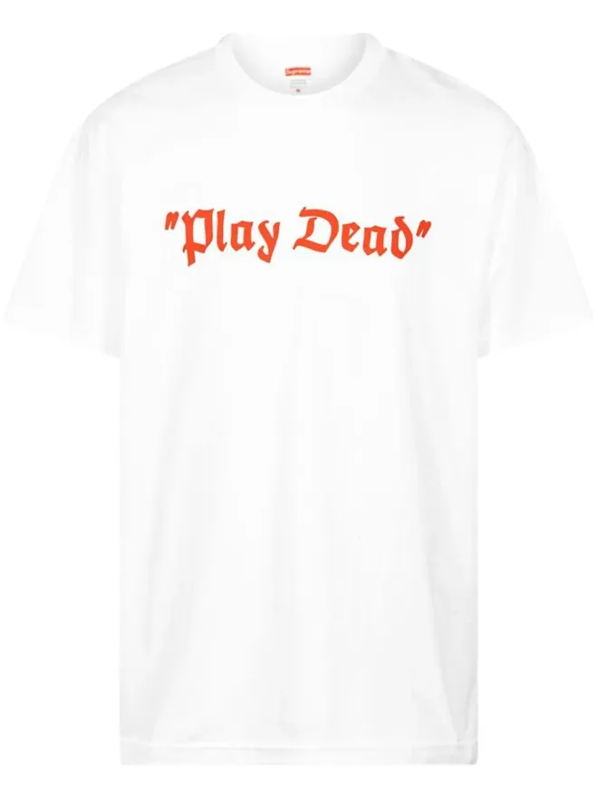 Supreme Supreme Play Dead スローガンプリント Tシャツの商品画像