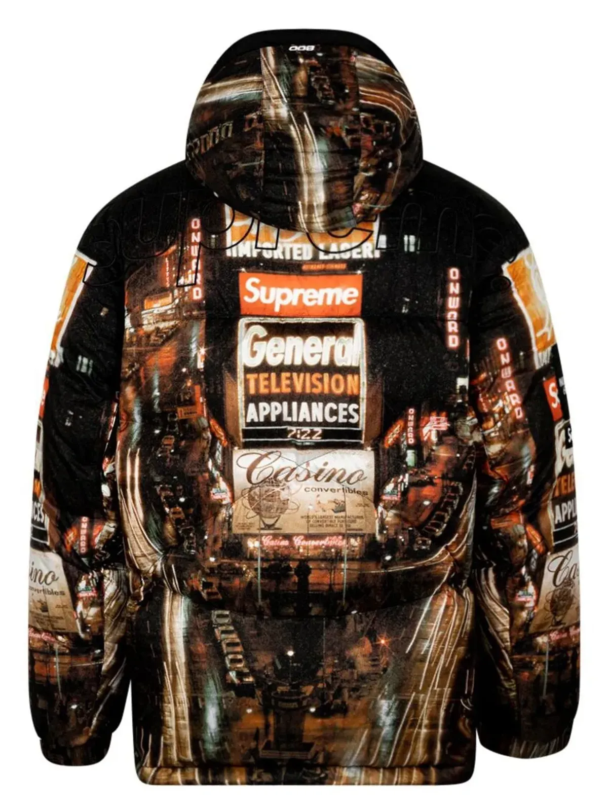 Supreme × The North Face 800フィル・ハーフジップ・フーディー ブラック - 画像2