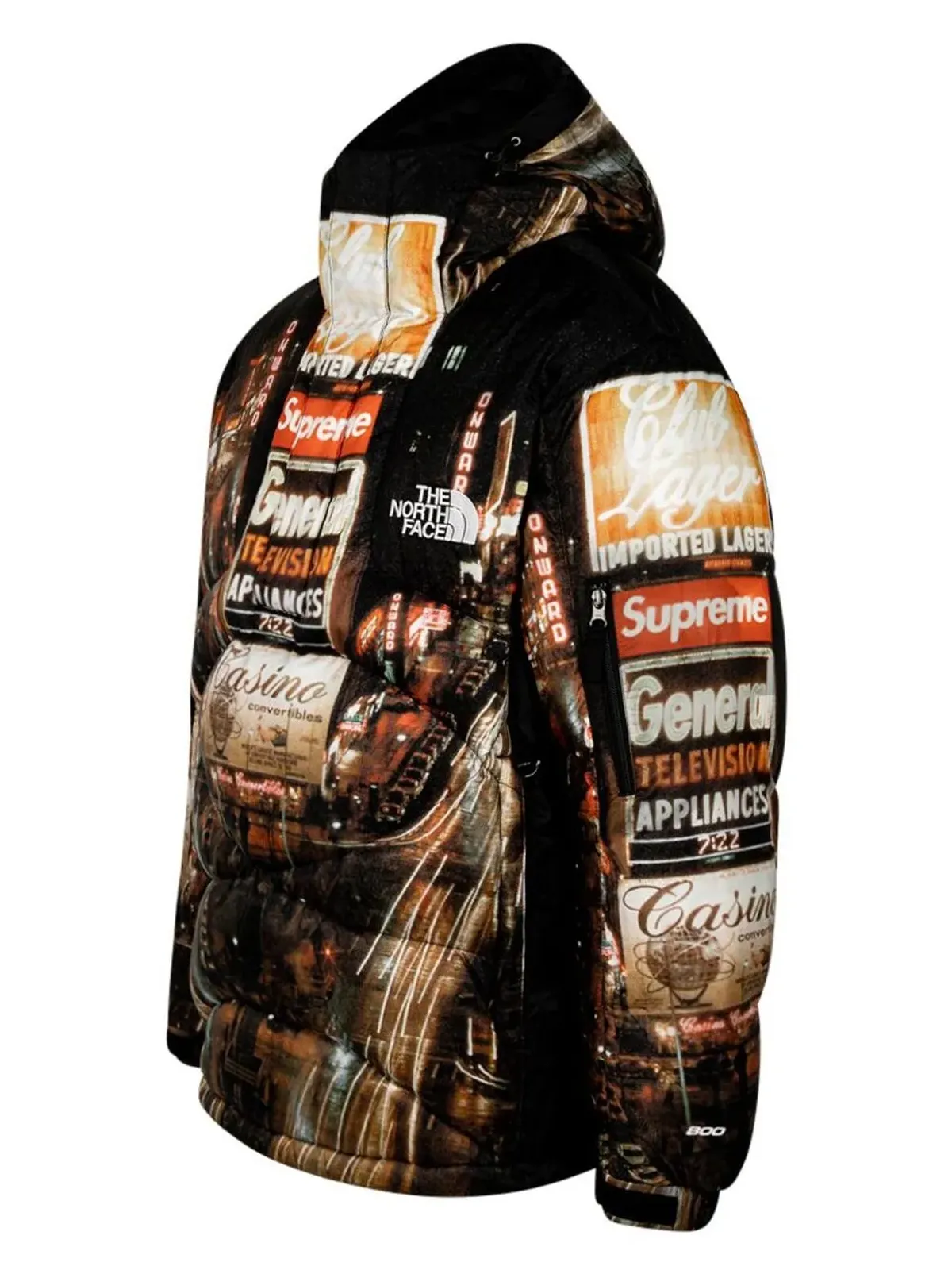Supreme × The North Face 800フィル・ハーフジップ・フーディー ブラック - 画像3
