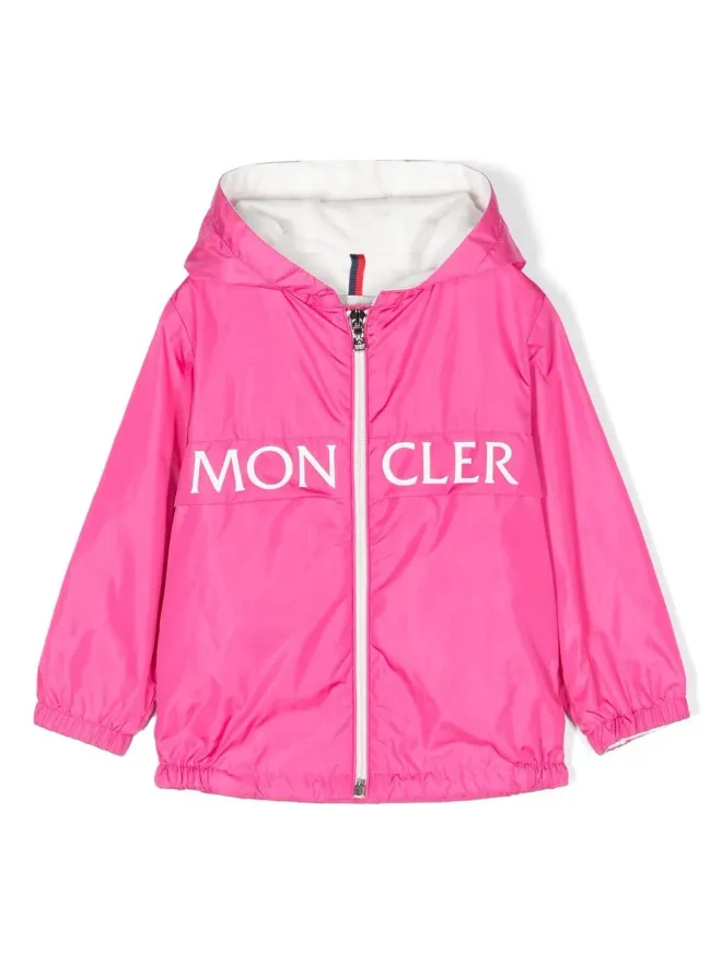 Moncler Enfant Moncler Enfant ロゴプリントフーデッドジャケットの商品画像