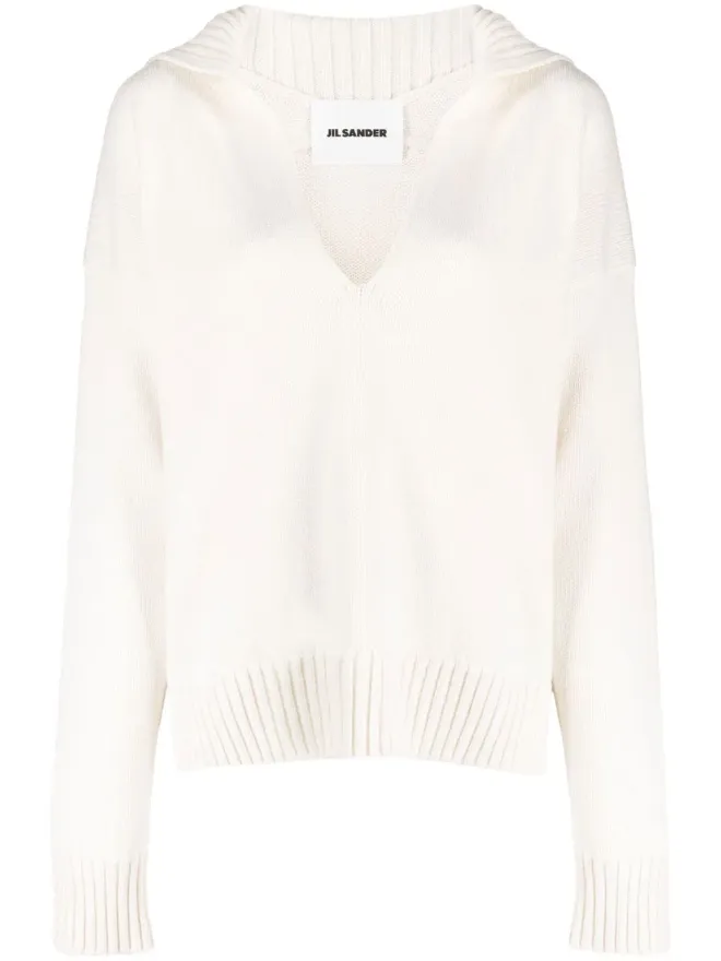 Jil Sander Jil Sander ニット・スプリットネックジャンパーの商品画像