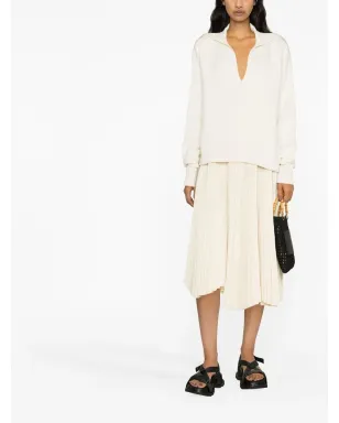 Jil Sander ニット・スプリットネックジャンパー - サムネイル2