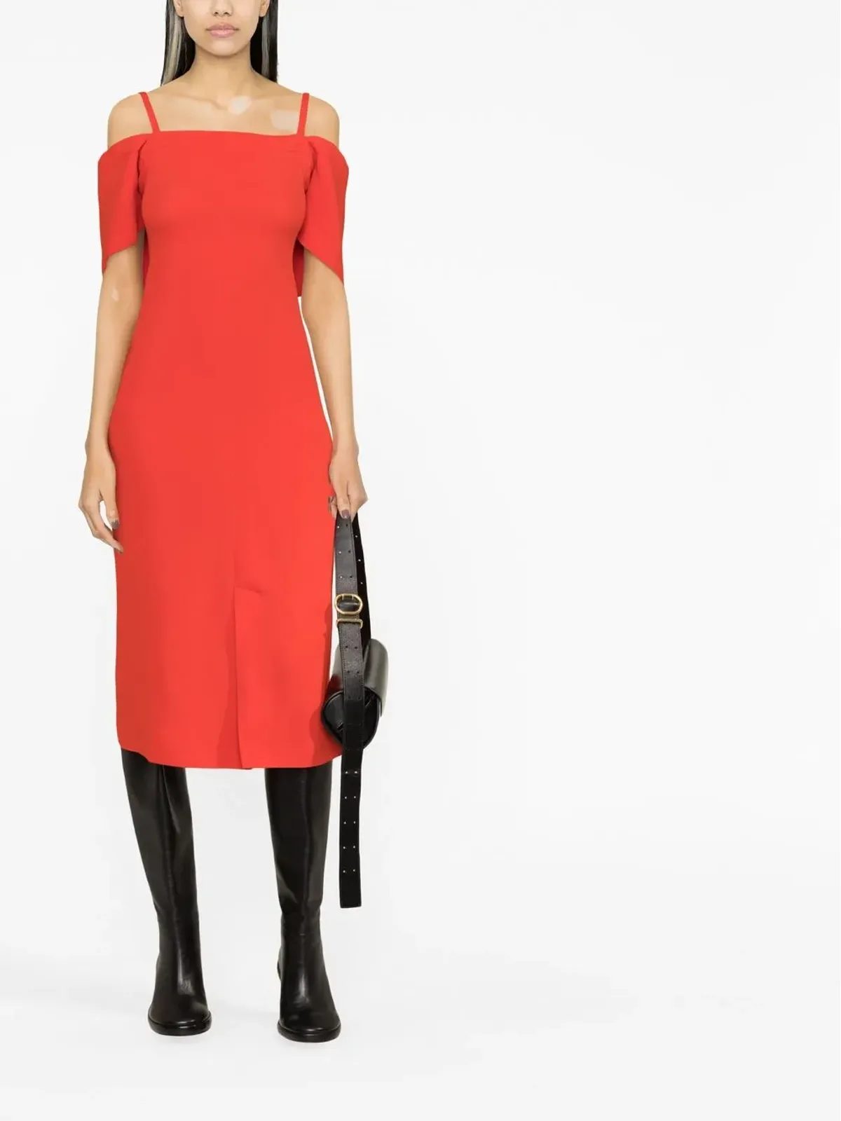 Victoria Beckham オフショルダーミディドレス - 画像2