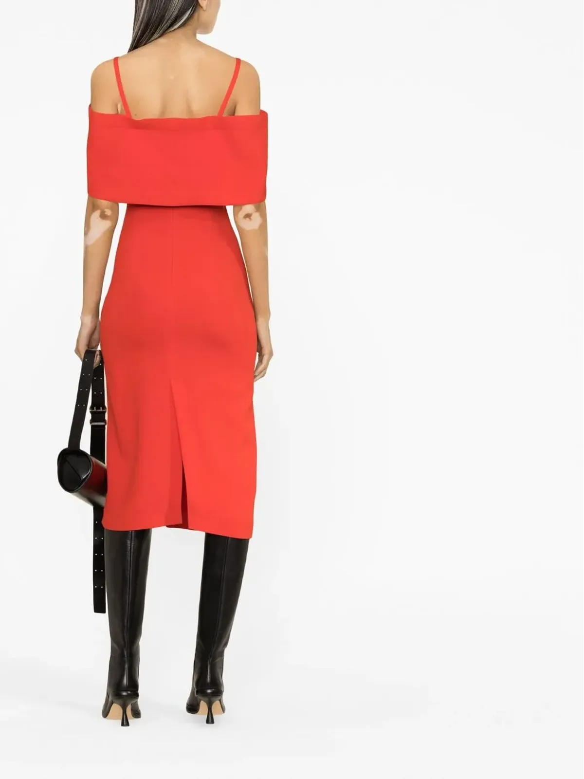 Victoria Beckham オフショルダーミディドレス - 画像4