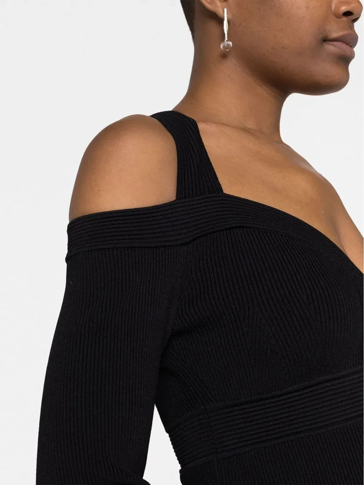 Alexander McQueen Vネックニットミニドレス - 画像5