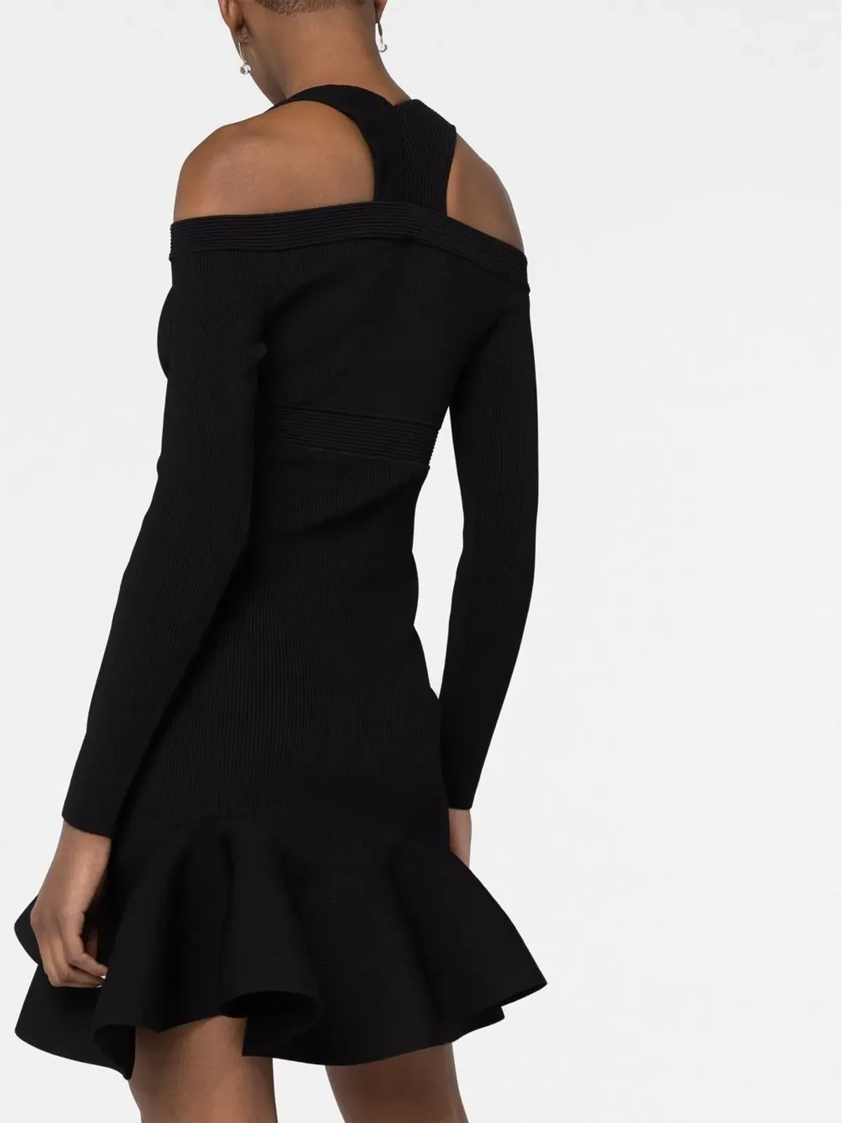 Alexander McQueen Vネックニットミニドレス - 画像3