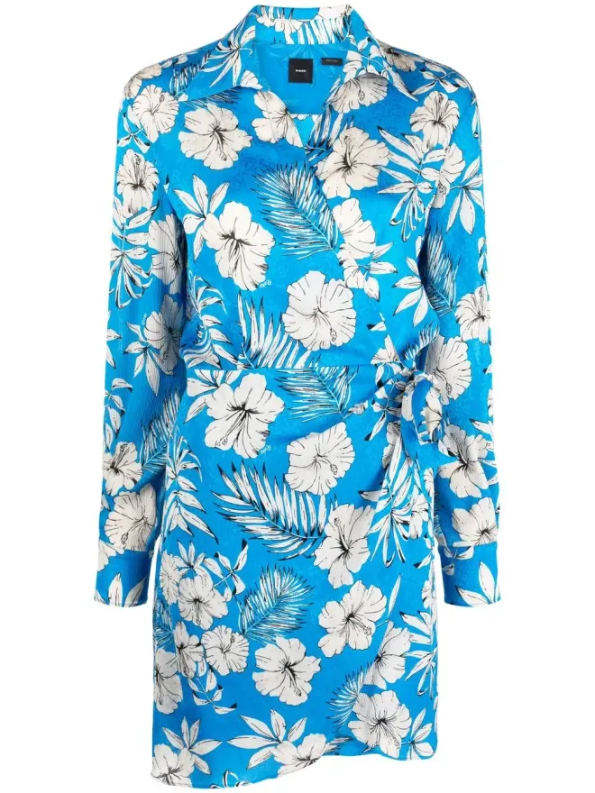 PINKO PINKO 花柄プリント ラップスタイルドレスの商品画像