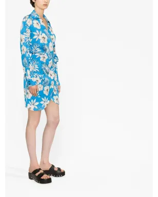 PINKO 花柄プリント ラップスタイルドレス - サムネイル3