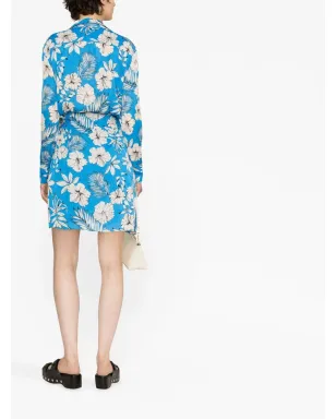 PINKO 花柄プリント ラップスタイルドレス - サムネイル4