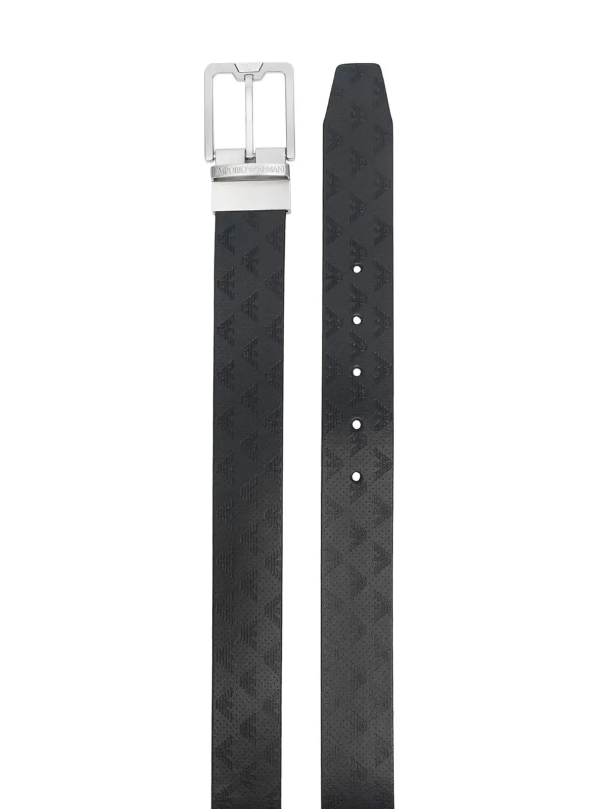 Emporio Armani カーフレザー バックル付きベルト - 画像2