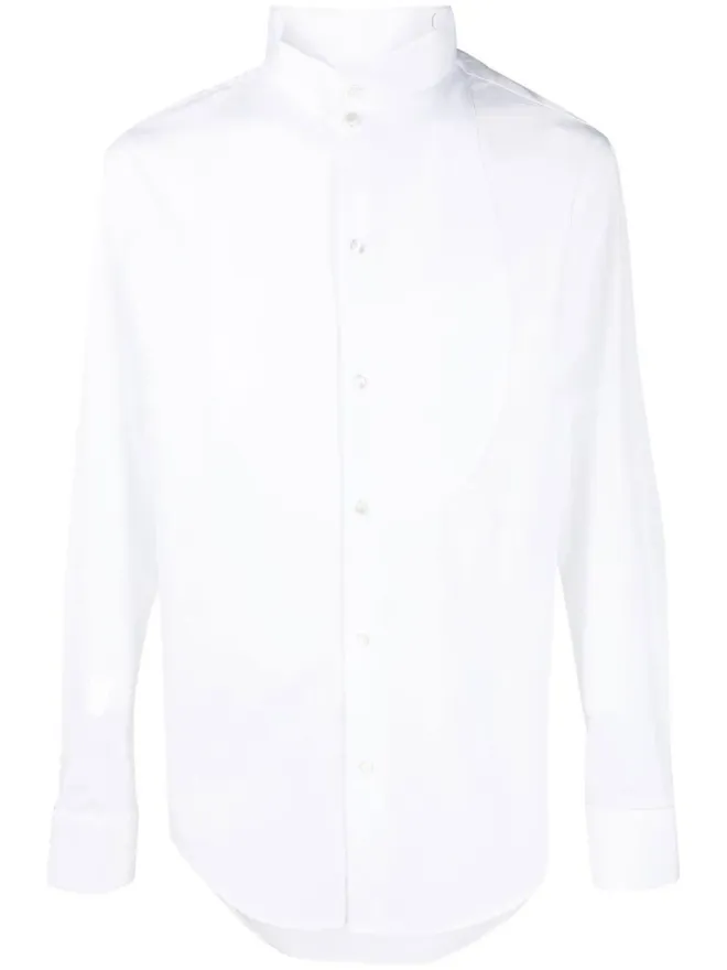 Emporio Armani Emporio Armani ウィングカラー長袖シャツの商品画像