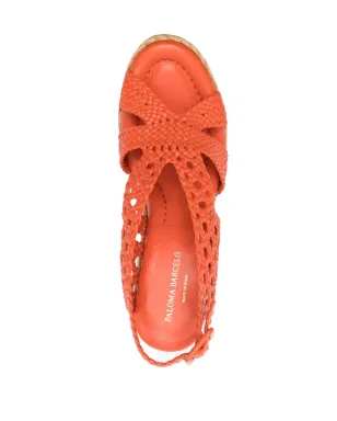 Paloma Barceló open-toe espadrilles - Orange - サムネイル4