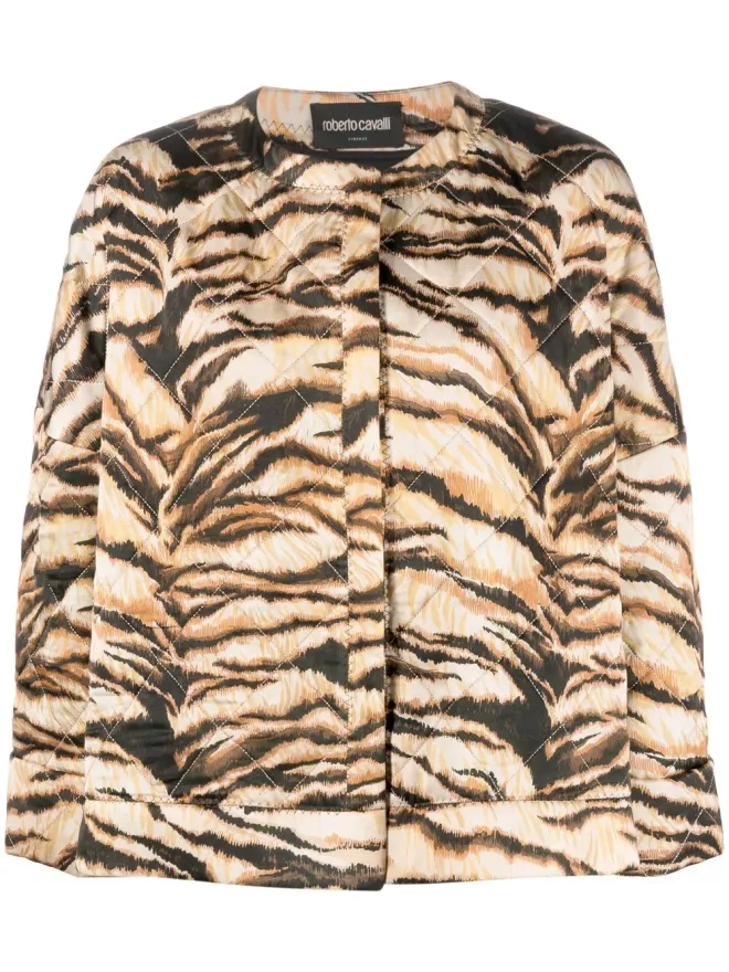 Roberto Cavalli Roberto Cavalli アニマルプリントジャケットの商品画像