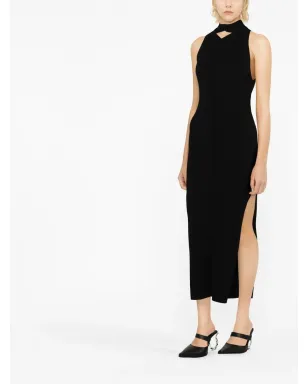 Courrèges カットアウトリブミディドレス - サムネイル3