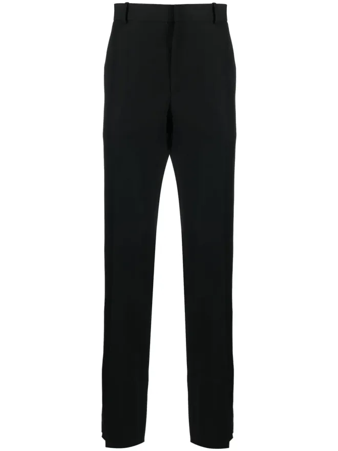 Alexander McQueen Alexander McQueen ストライプディテール テーラードパンツの商品画像