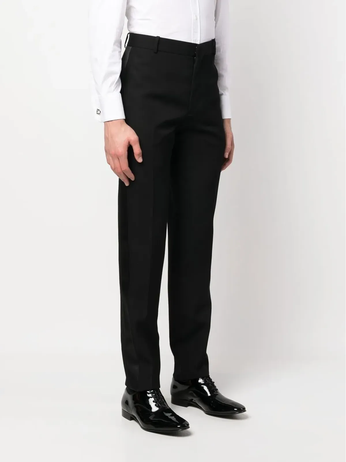 Alexander McQueen ストライプディテール テーラードパンツ - 画像3