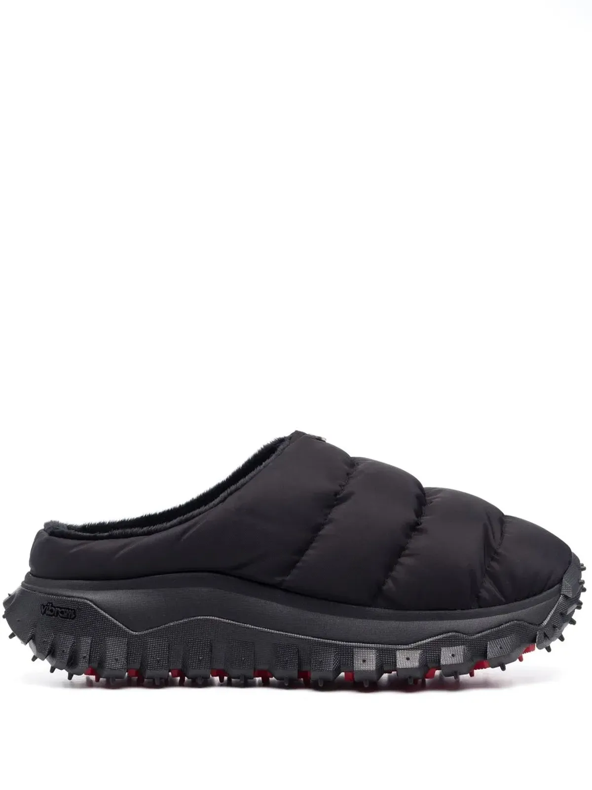 6 MONCLER 1017 ALYX 9SM ファー付きキルティングスライダー - 画像1