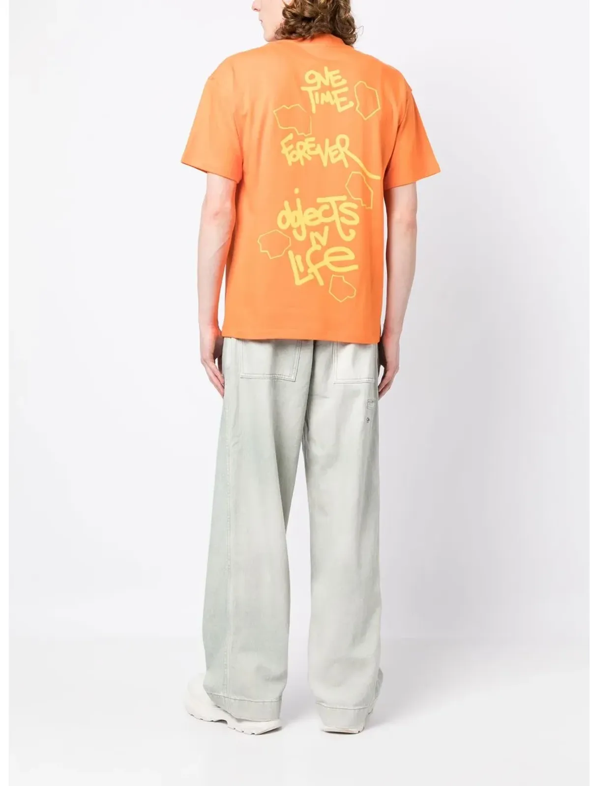 OBJECTS IV LIFE スローガンプリントTシャツ - 画像2