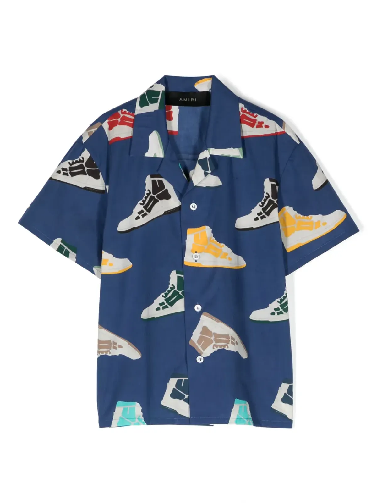 AMIRI KIDS 骸骨プリント ボウリングシャツ - 画像1