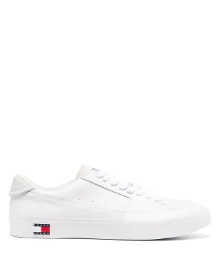 Tommy Jeans ロゴディテール ロートップ レザー スニーカー - サムネイル1