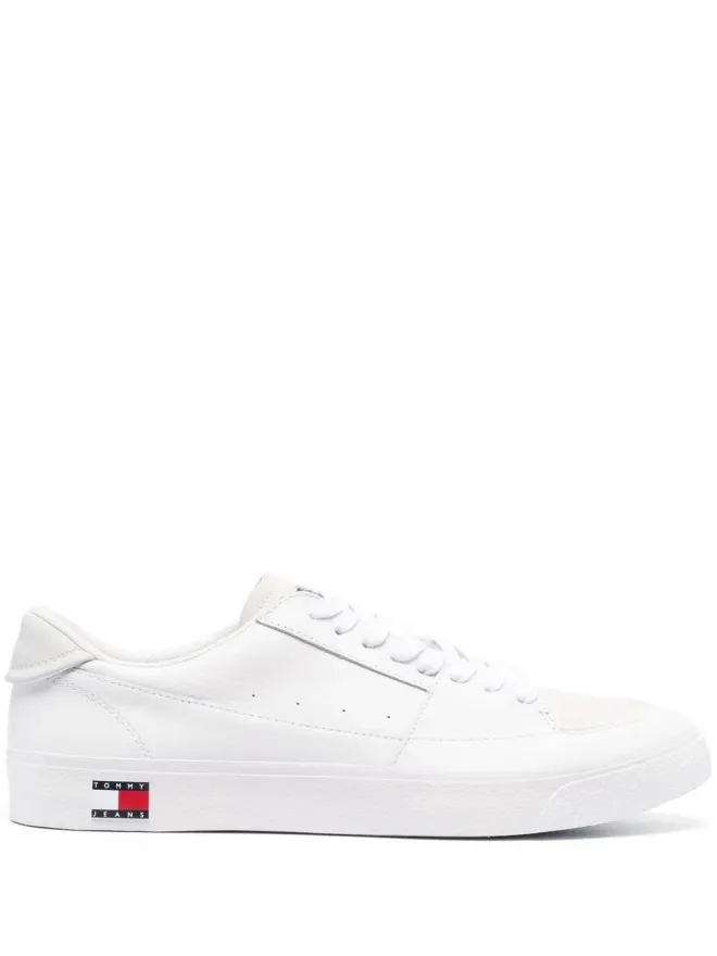 Tommy Jeans Tommy Jeans ロゴディテール ロートップ レザー スニーカーの商品画像