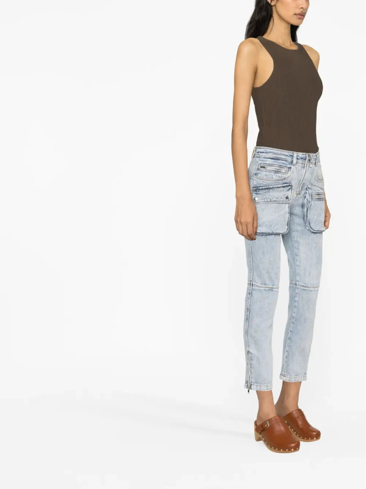 ISABEL MARANT セニム マルチポケット ストレートジーンズ - 画像4