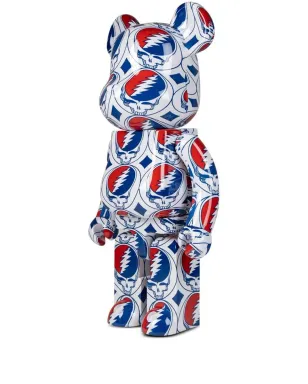 MEDICOM TOY x Grateful Dead Steal Your Face BE@RBRICK 1000% フィギュア - ホワイト - サムネイル3
