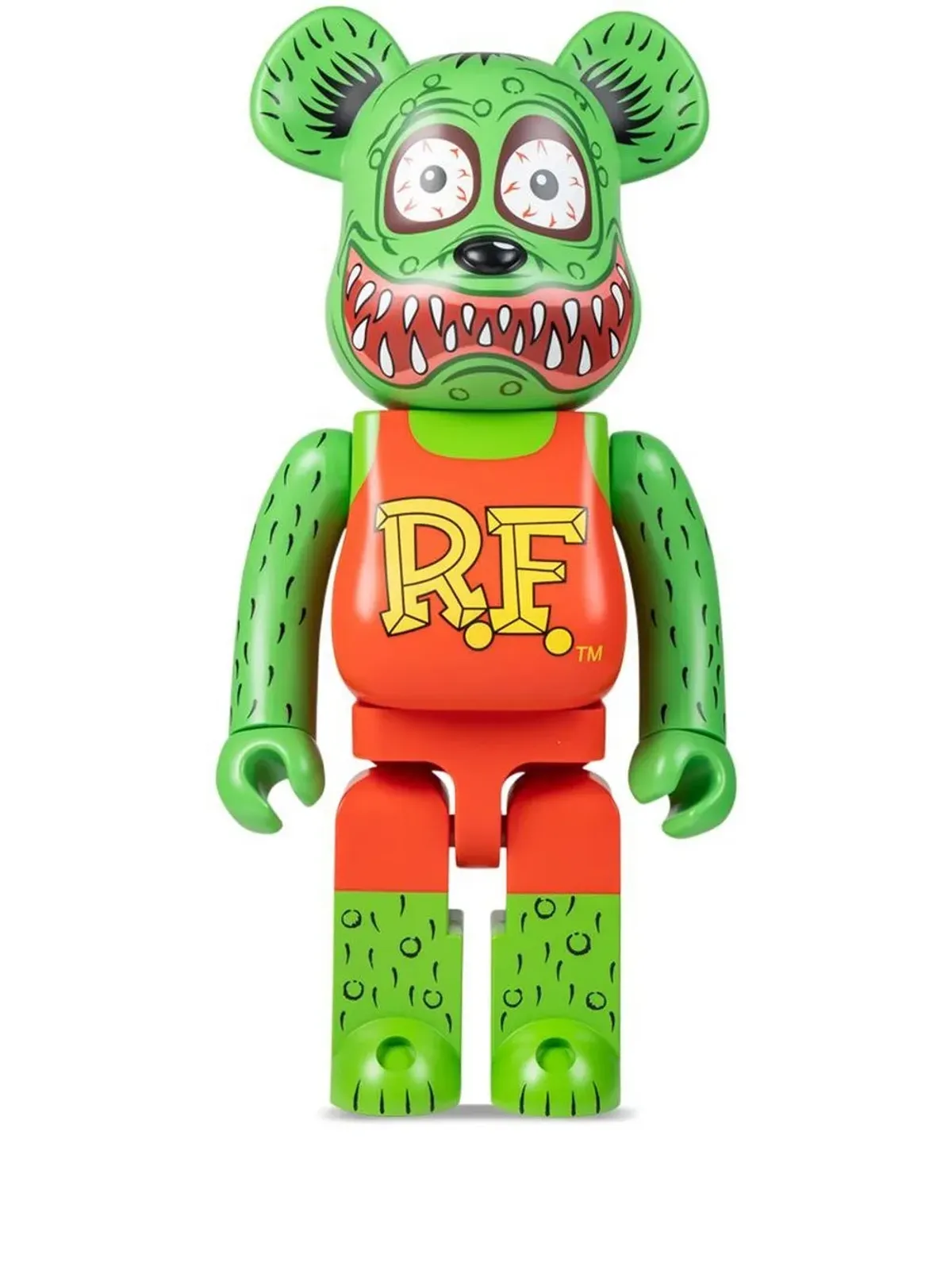 MEDICOM TOY Rat Fink BE@RBRICK 1000% フィギュア グリーン - 画像1