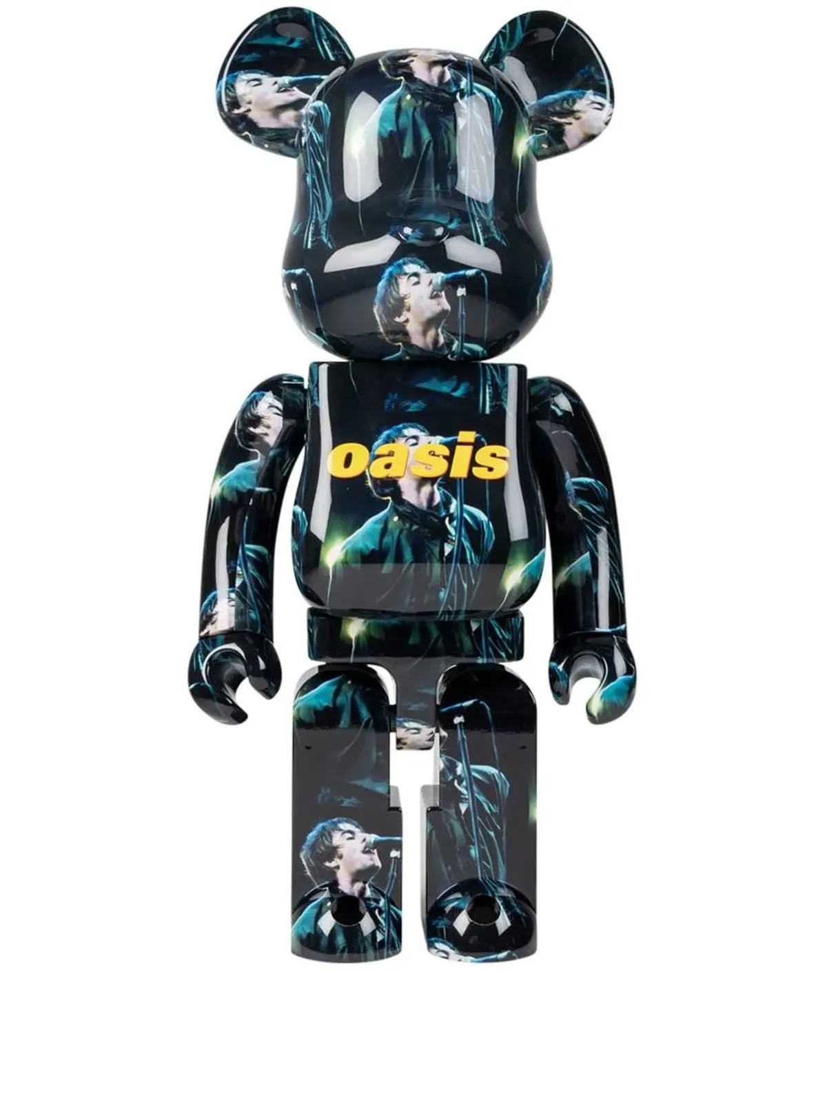 MEDICOM TOY ベアブリック フィギュア Oasis Knebworth 1996 ブルー - 画像1