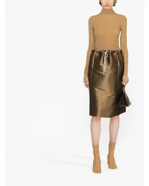 Maison Margiela モアレ効果ドローストリングスカート - サムネイル2