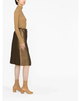 Maison Margiela モアレ効果ドローストリングスカート - サムネイル4