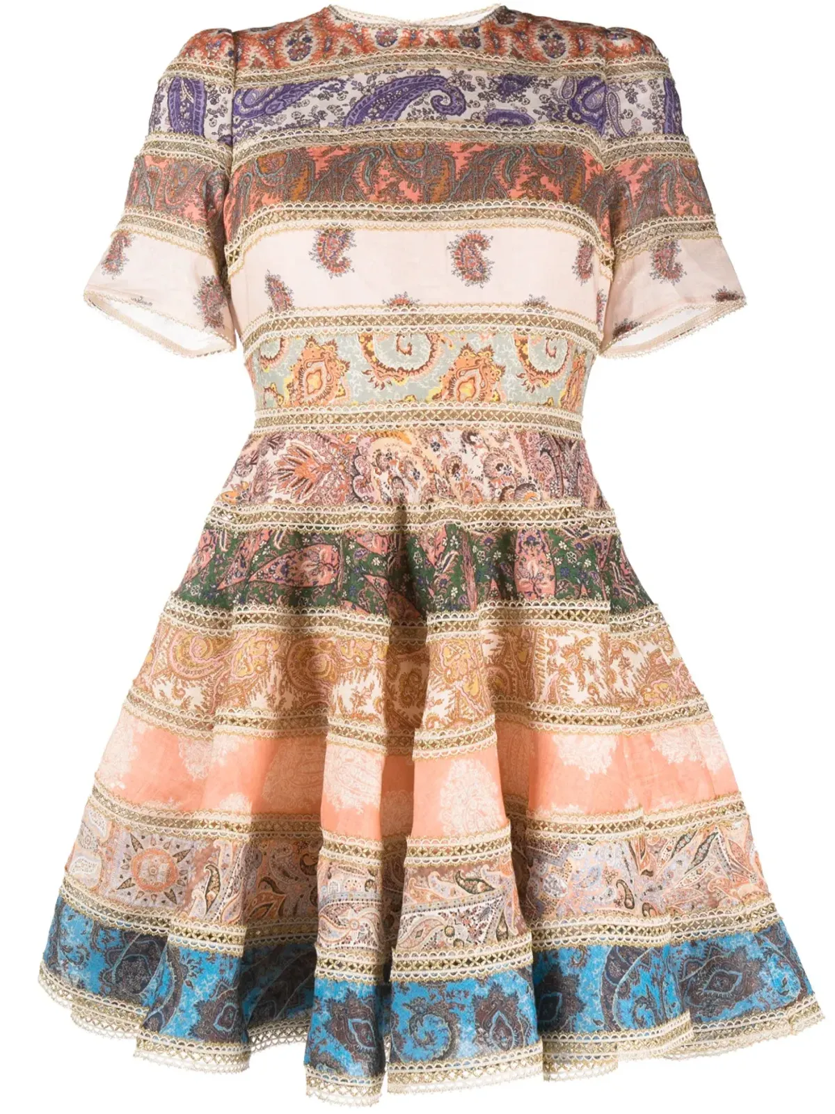 ZIMMERMANN デヴィ スプライスド ミニドレス - 画像1
