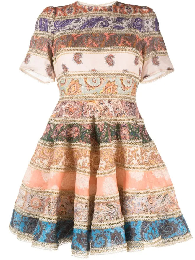 Zimmermann ZIMMERMANN デヴィ スプライスド ミニドレスの商品画像