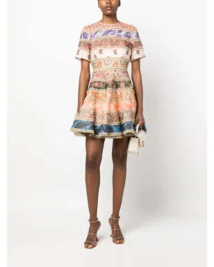 ZIMMERMANN デヴィ スプライスド ミニドレス - サムネイル2