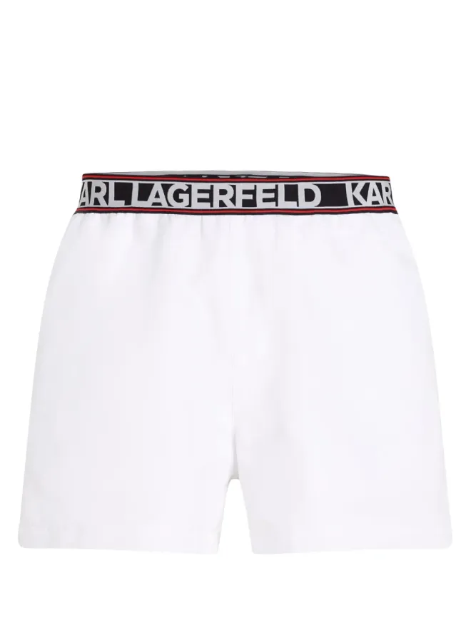 Karl Lagerfeld Karl Lagerfeld エッセンシャル ロゴプリント スイムショーツの商品画像