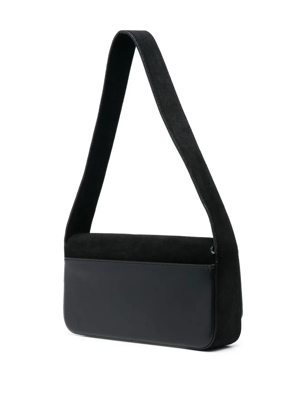 Karl Lagerfeld IKON K ミディアム フラップ スウェード ショルダーバッグ - 画像3