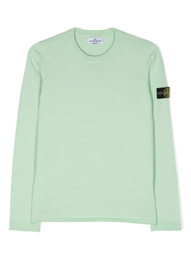 Stone Island Junior Stone Island Junior ロゴパッチ付きコットンジャンパーの商品画像