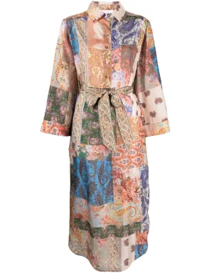 ZIMMERMANN ペイズリープリント シルク シャツドレス - サムネイル1