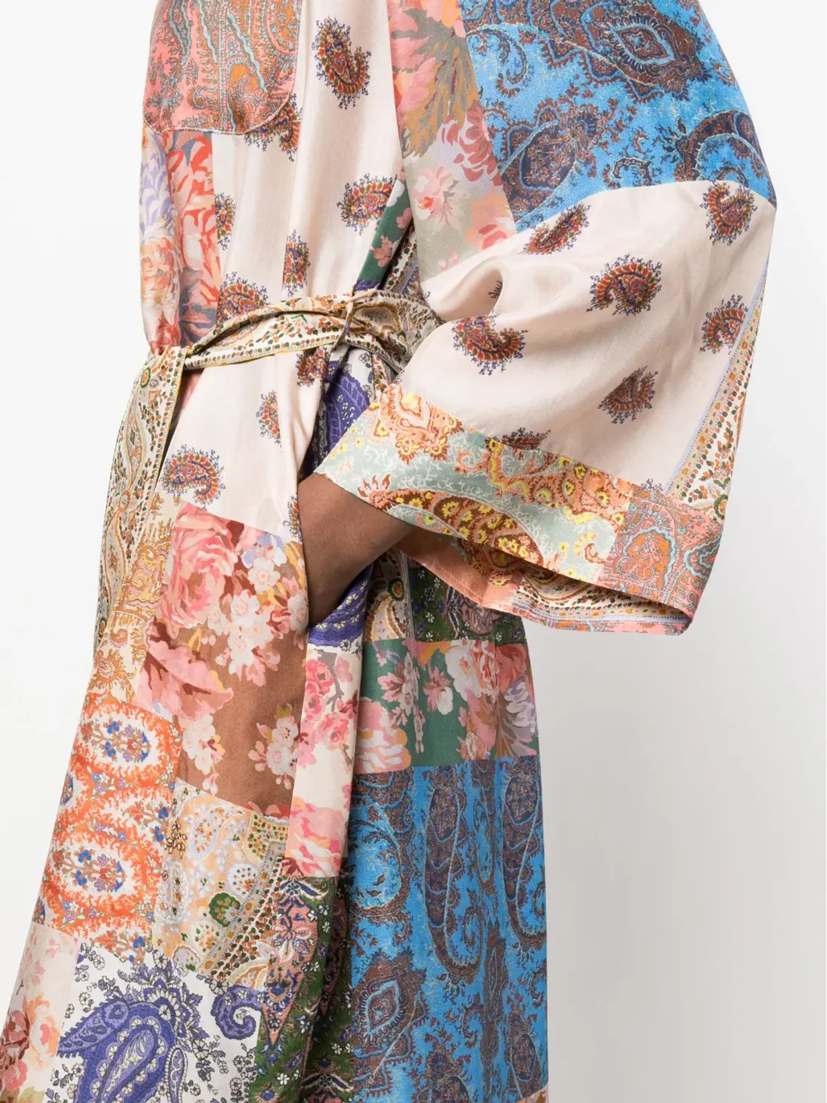 ZIMMERMANN ペイズリープリント シルク シャツドレス - 画像5