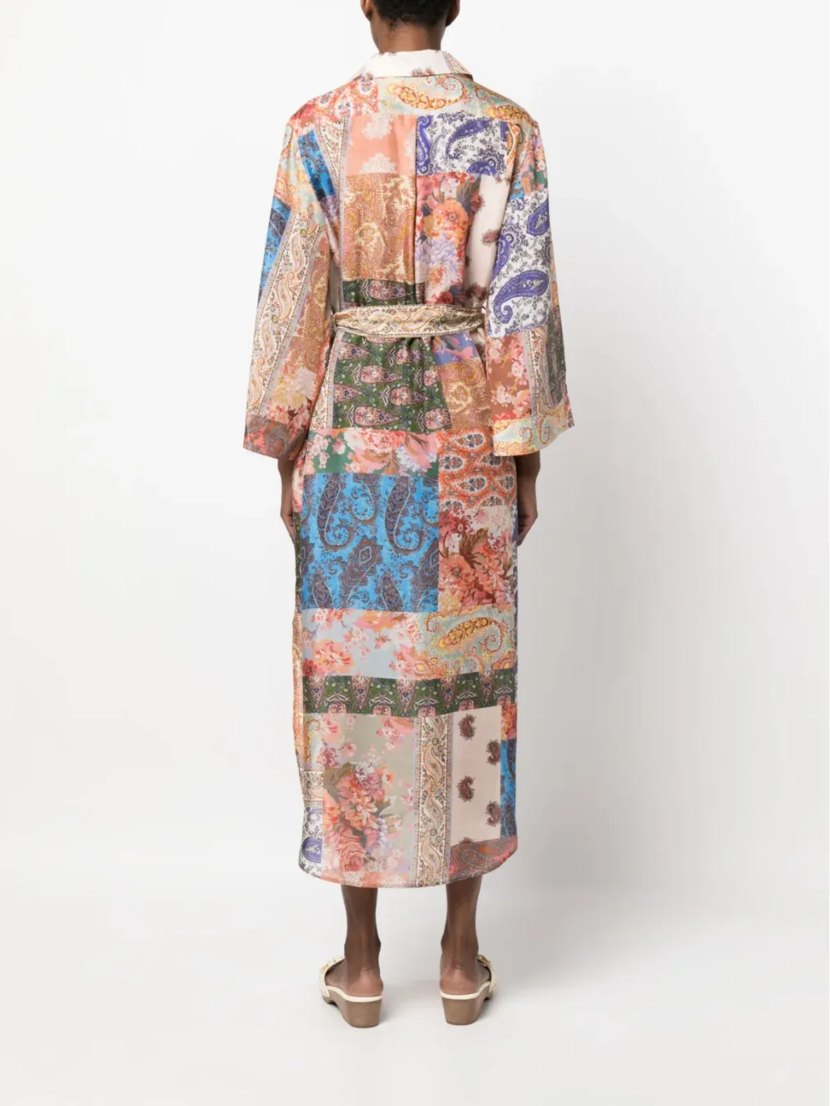 ZIMMERMANN ペイズリープリント シルク シャツドレス - 画像4