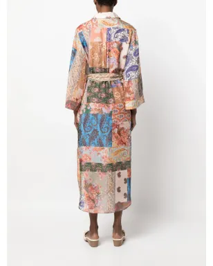 ZIMMERMANN ペイズリープリント シルク シャツドレス - サムネイル4
