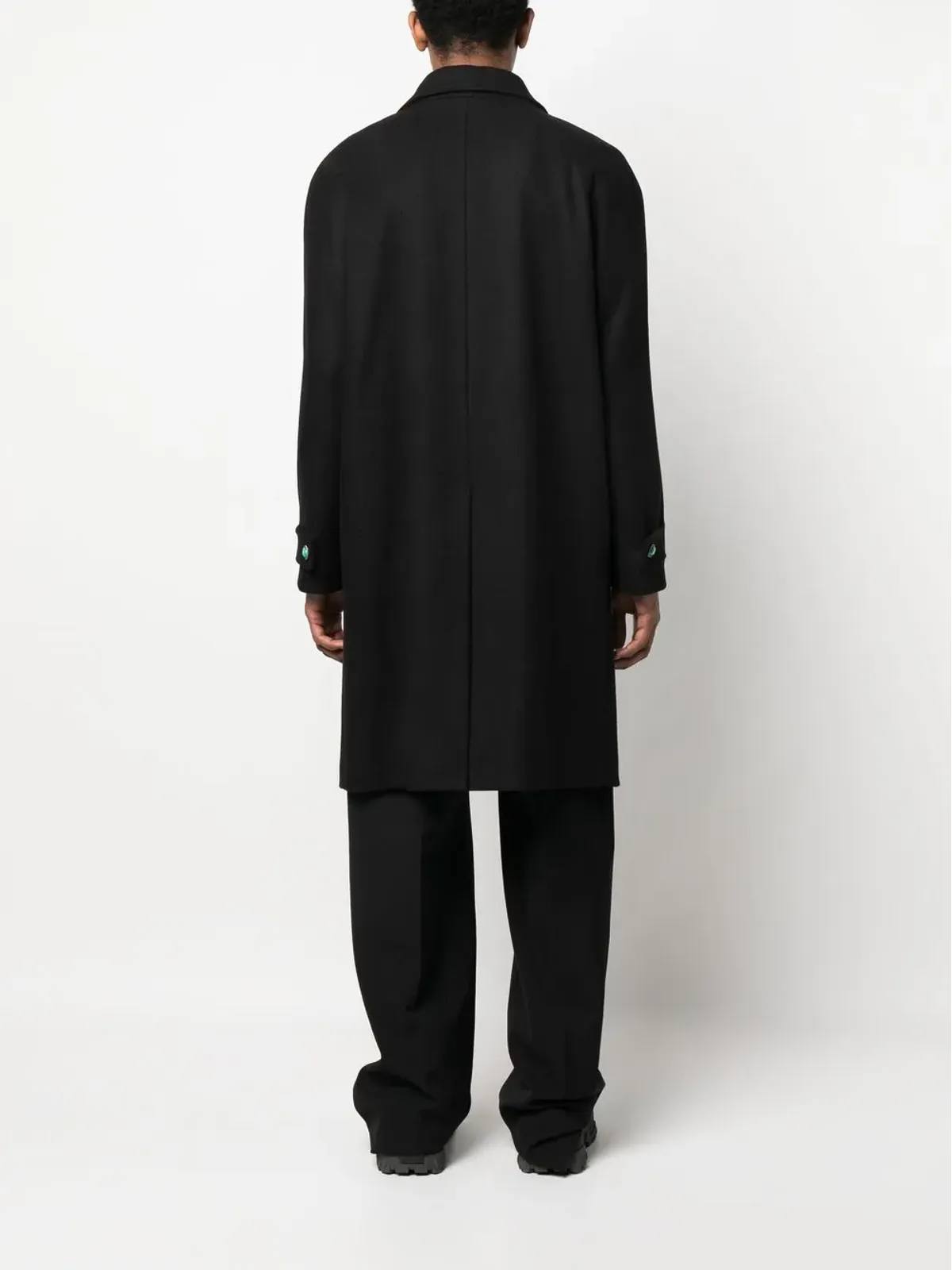 Roberto Cavalli ロング シングルブレスト コート - Black - 画像4