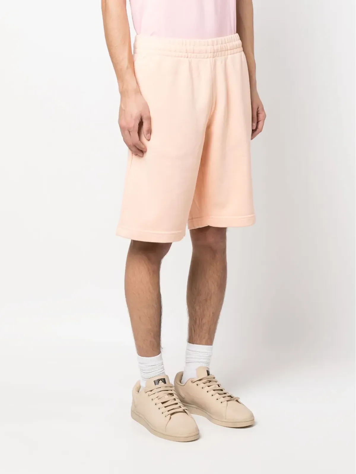 Maison Kitsuné フォックスパッチ コットンショーツ - オレンジ - 画像3