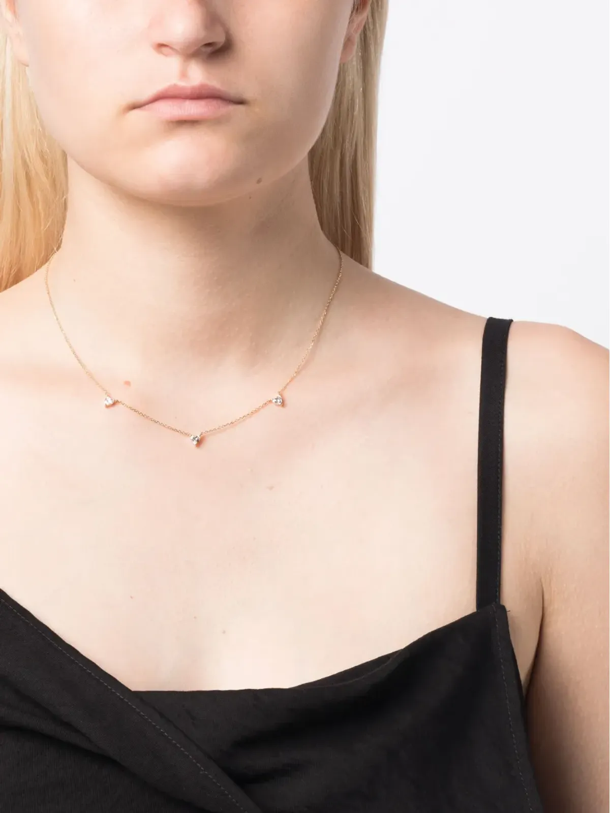 Adina Reyter ラブダイヤモンド ネックレス 14kt イエローゴールド - 画像2
