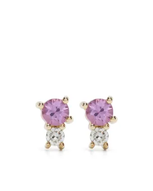 Adina Reyter アミーゴス 14Kゴールド ダイヤモンドとサファイア イヤリング - サムネイル1