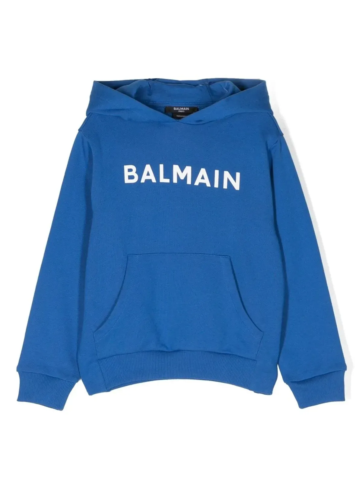 Balmain Kids ロゴプリント コットン フーディー - 画像1