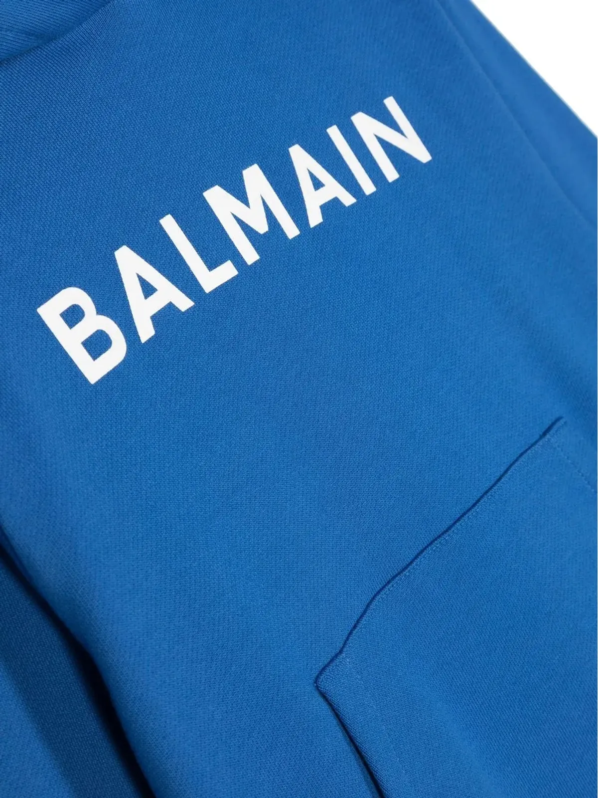 Balmain Kids ロゴプリント コットン フーディー - 画像3