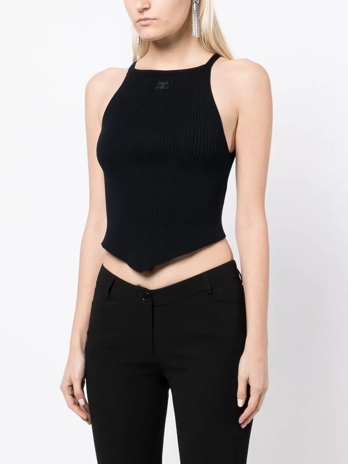 Courrèges ポイントリブニット タンクトップ - 画像3
