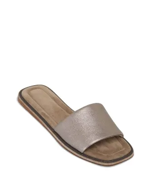 Brunello Cucinelli スクエアトゥ レザー フラットサンダル - サムネイル2