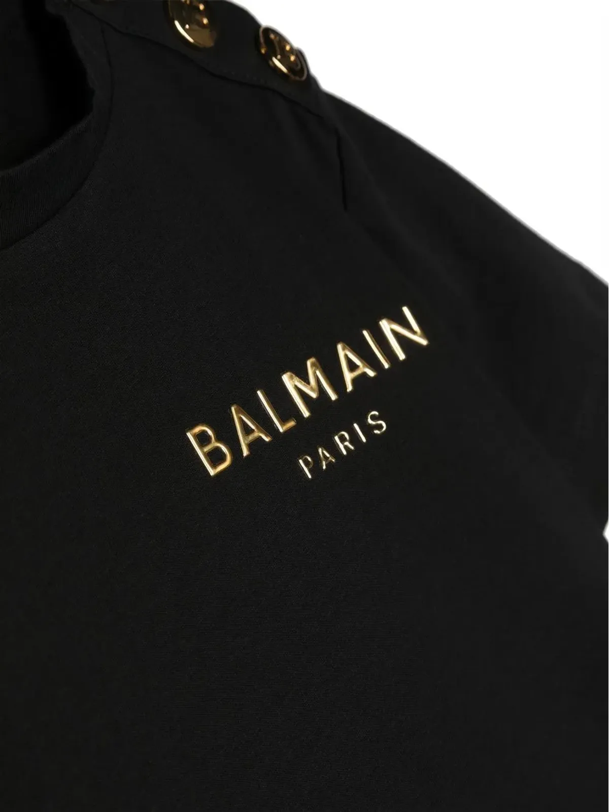 Balmain Kids チェストロゴプリントディテールTシャツ - 画像3
